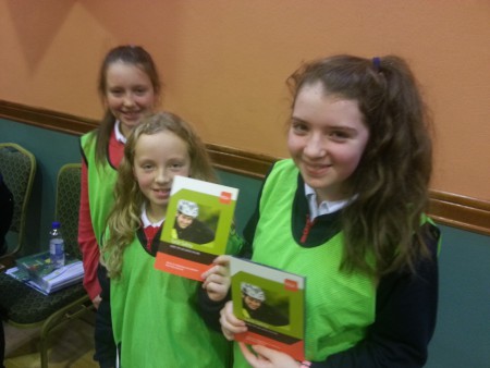 Ella, Caoimhe and Tegan at the HSA event.